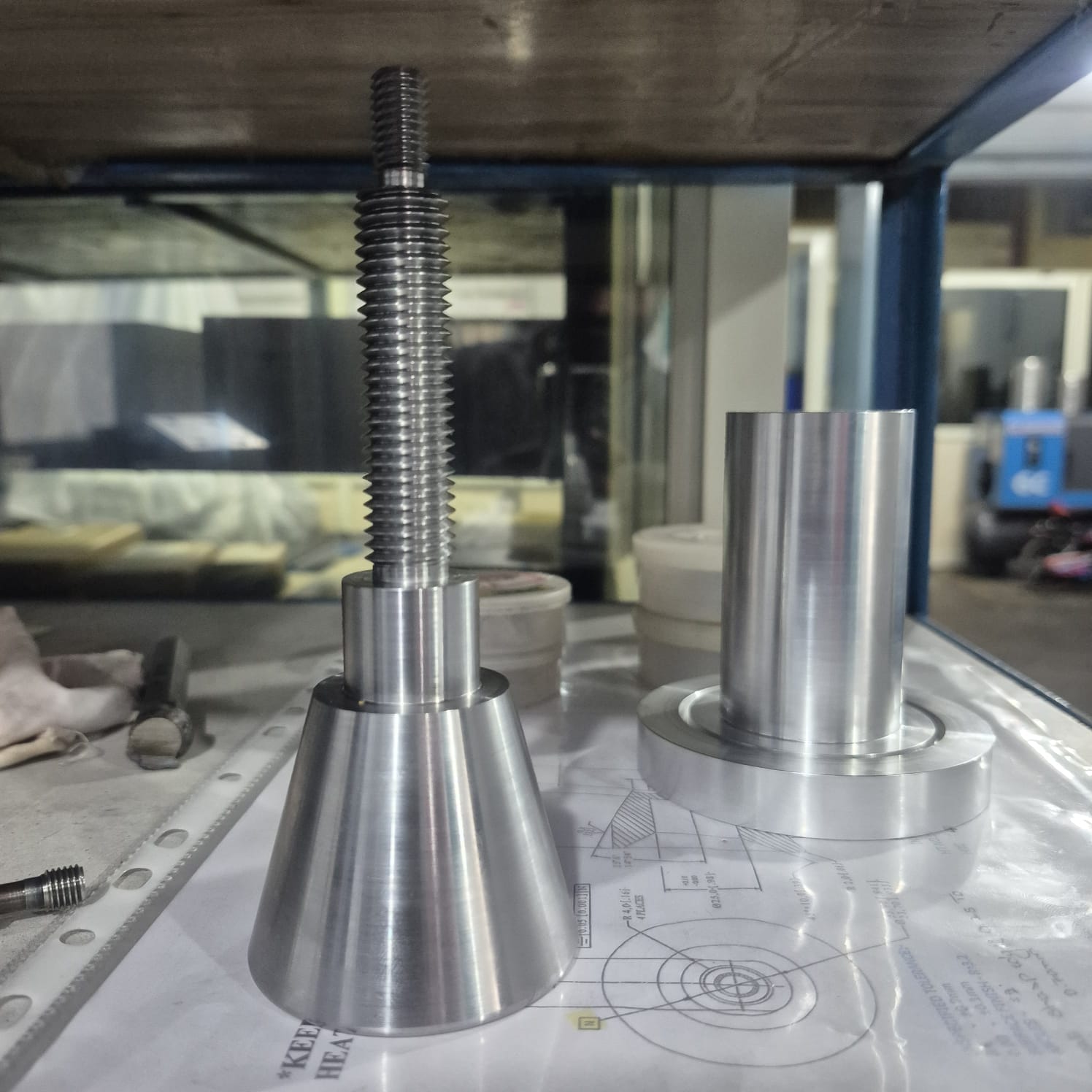 CNC turned prototype — shafts, bushings and housings up to 365mm diameter Bangalore