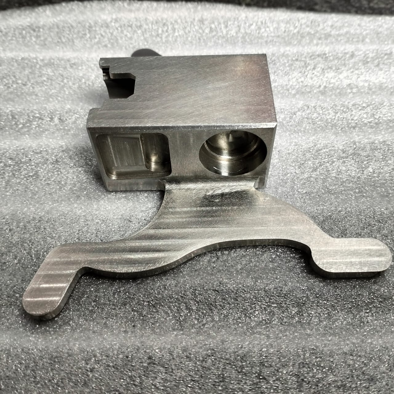 CNC milled aluminium housing prototype with tight tolerances Bangalore